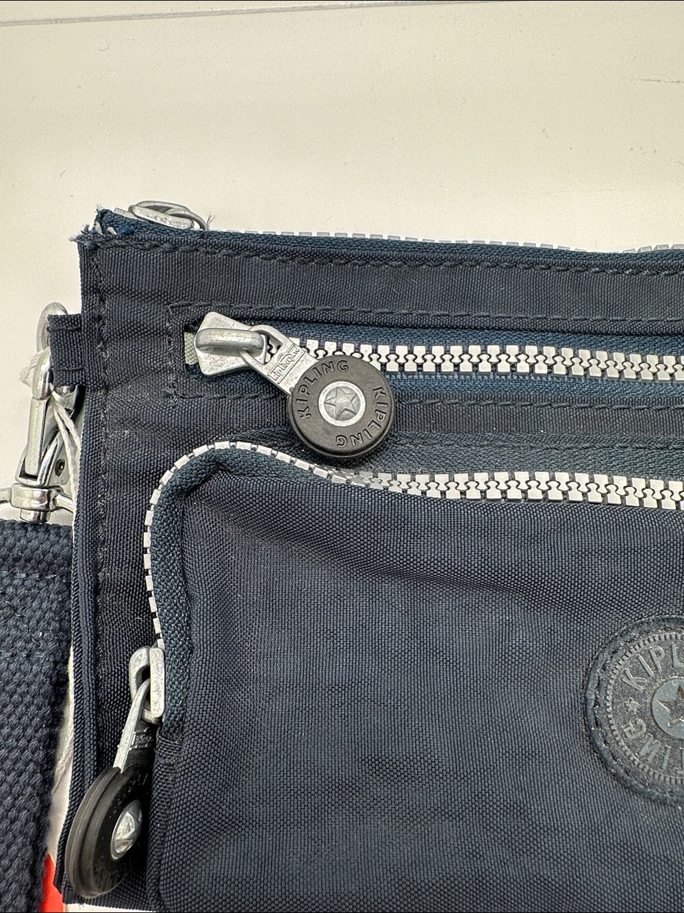 Kipling Navy Blue Wristlet with Elin Monkey Charm NWT - Picture 7 of 11